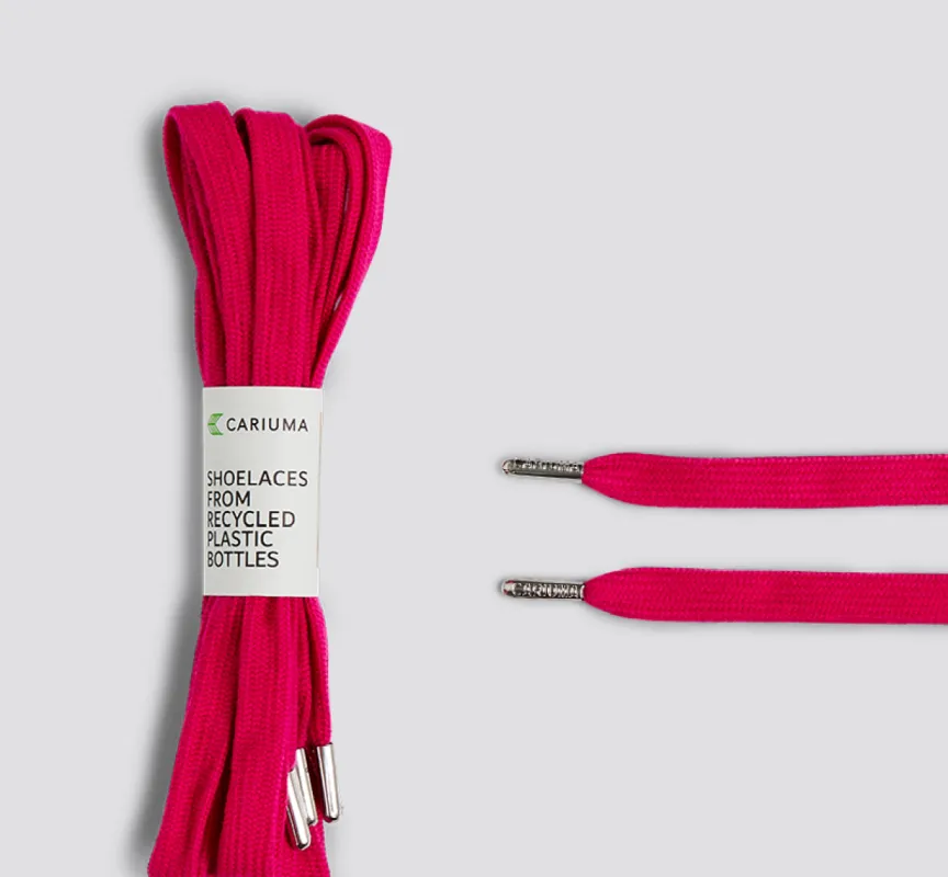 Shoe Lace Skate Pink with H Silver Tip sold by Cariuma