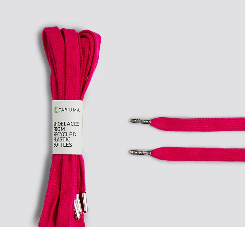 Shoe Lace Skate Pink with H Silver Tip sold by Cariuma