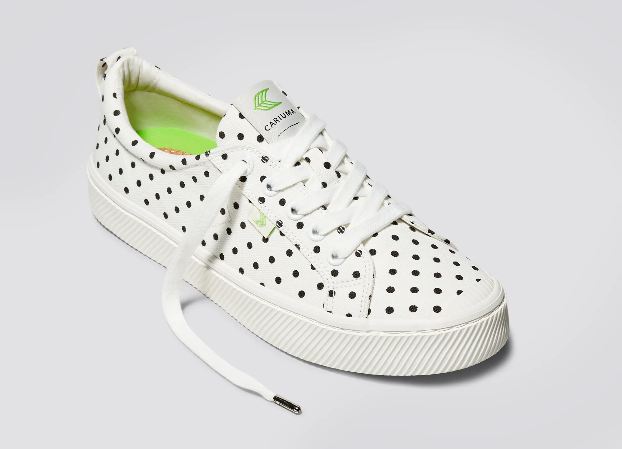 OCA Low White Canvas Black Polka Dots Sneaker Men sold by Cariuma product image thumbnail 4