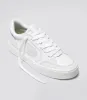 VALLELY White Leather Ice Logo Sneaker Women sold by Cariuma