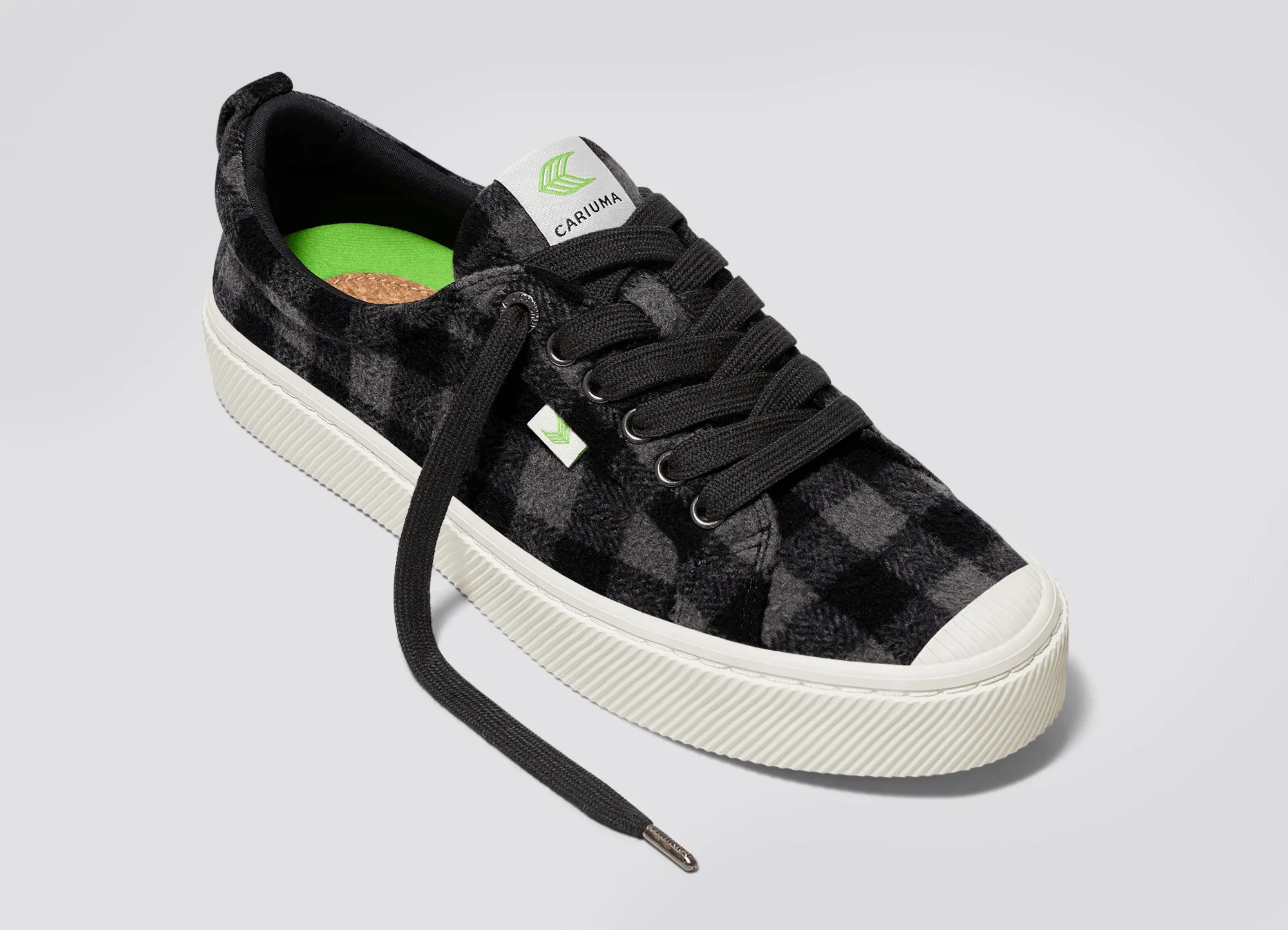 OCA Low Black Plaid Sneaker Women sold by Cariuma product image thumbnail 4