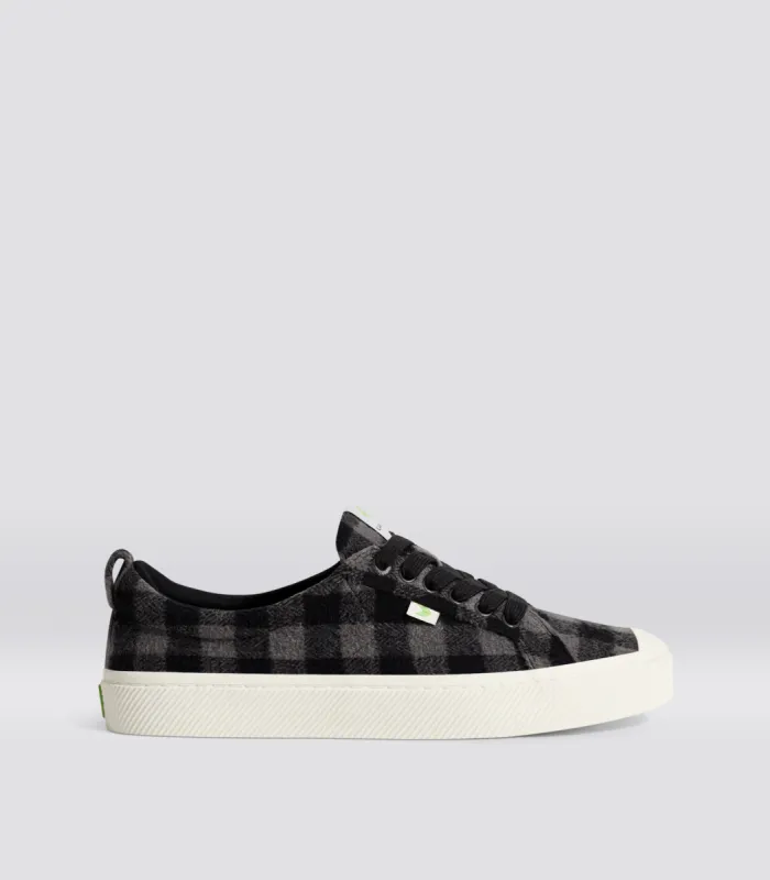 OCA Low Black Plaid Sneaker Women sold by Cariuma