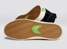 CATIBA PRO High Black Suede and Canvas Contrast Thread Ivory Logo Sneaker Women sold by Cariuma