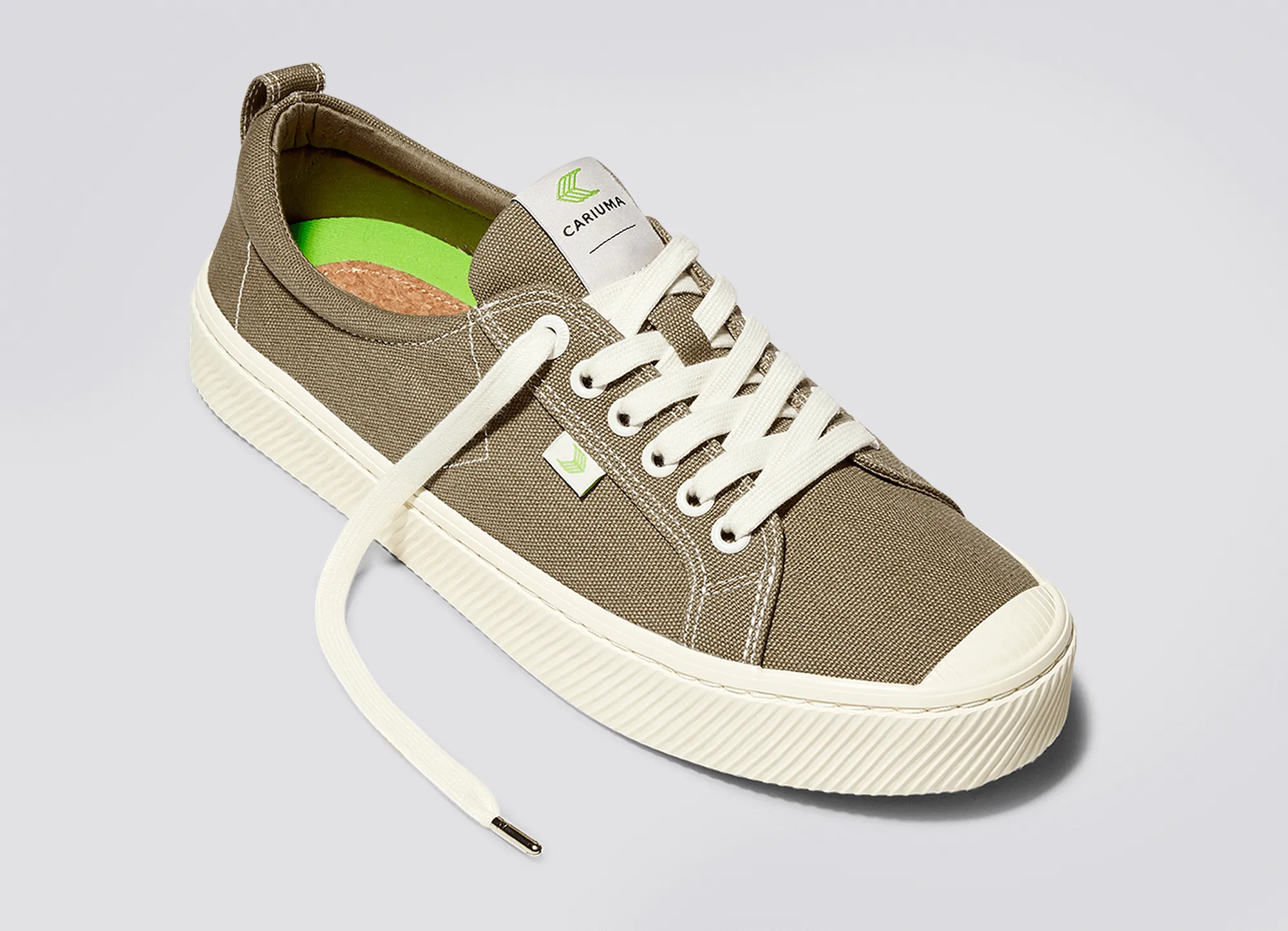 OCA Low Burnt Sand Canvas Contrast Thread Sneaker Women sold by Cariuma product image thumbnail 5