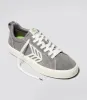 CATIBA PRO Low Charcoal Grey Suede and Canvas Contrast Thread Ivory Logo Sneaker Women sold by Cariuma