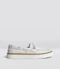 Mare Boat Shoe White Premium Leather Women sold by Cariuma