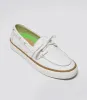 Mare Boat Shoe White Premium Leather Women sold by Cariuma