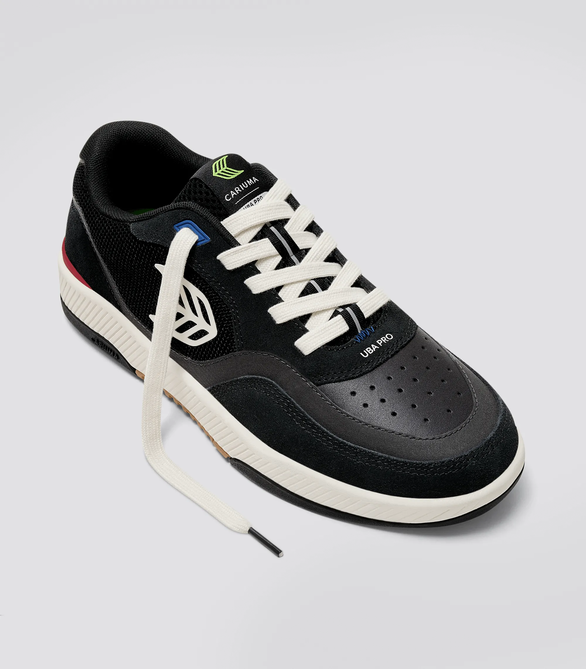 UBA PRO Black Suede and Mesh Ivory Logo Red Sneaker Women sold by Cariuma product image thumbnail 2