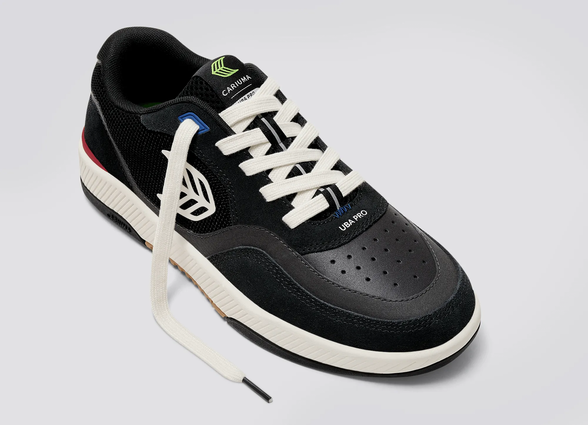 UBA PRO Black Suede and Mesh Ivory Logo Red Sneaker Women sold by Cariuma product image thumbnail 4