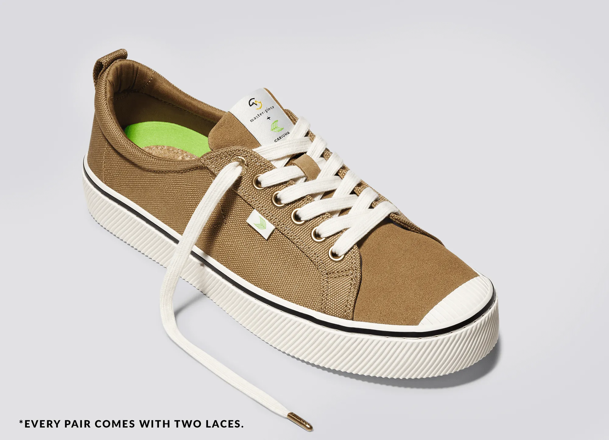 OCA Low master-piece Camel Cordura and Suede Sneaker Women sold by Cariuma product image thumbnail 4