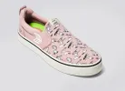 PEANUTS SLIP-ON PRO Snoopy Skate Rose Suede and Canvas Off-White Logo Men Sneaker sold by Cariuma