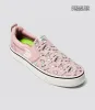 PEANUTS SLIP-ON PRO Snoopy Skate Rose Suede and Canvas Off-White Logo Men Sneaker sold by Cariuma