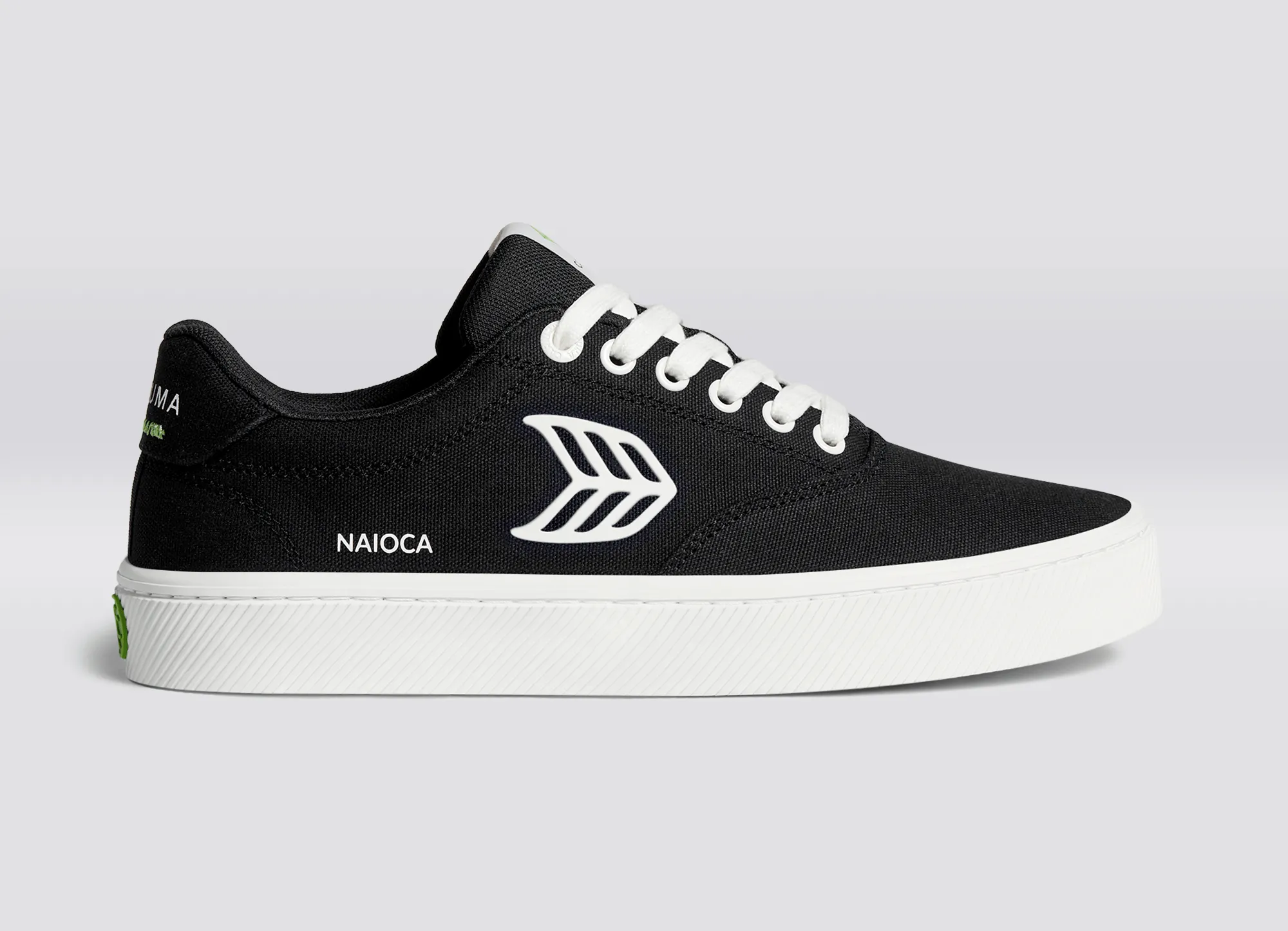 NAIOCA Canvas Black Canvas Off-White Logo Sneaker Men sold by Cariuma product image thumbnail 3