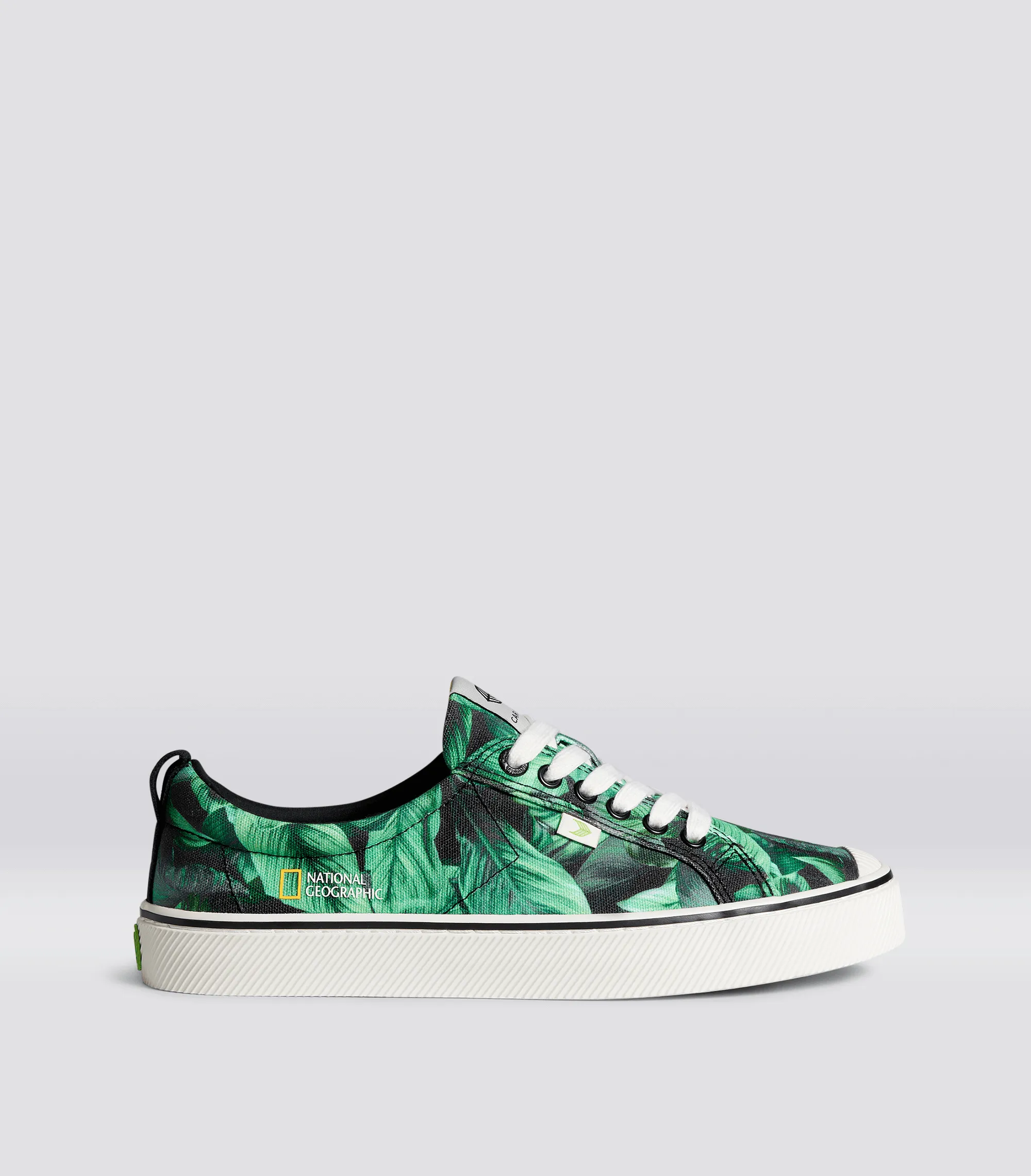 OCA Low NATGEO Green Foliage Print Canvas Sneaker Men sold by Cariuma