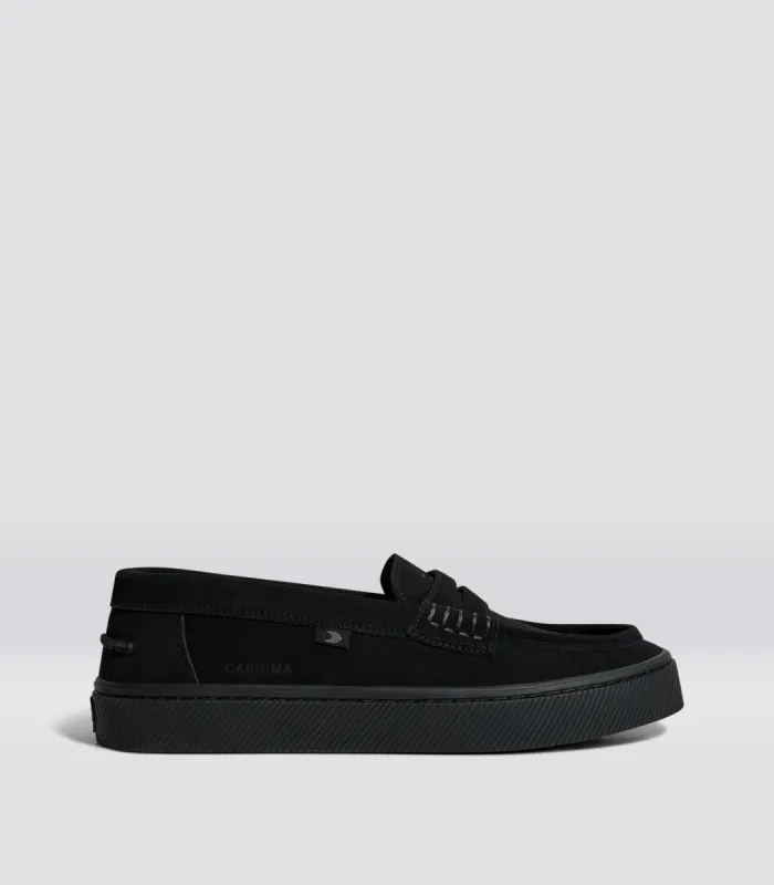 CAJU Loafer All Black Suede Women sold by Cariuma