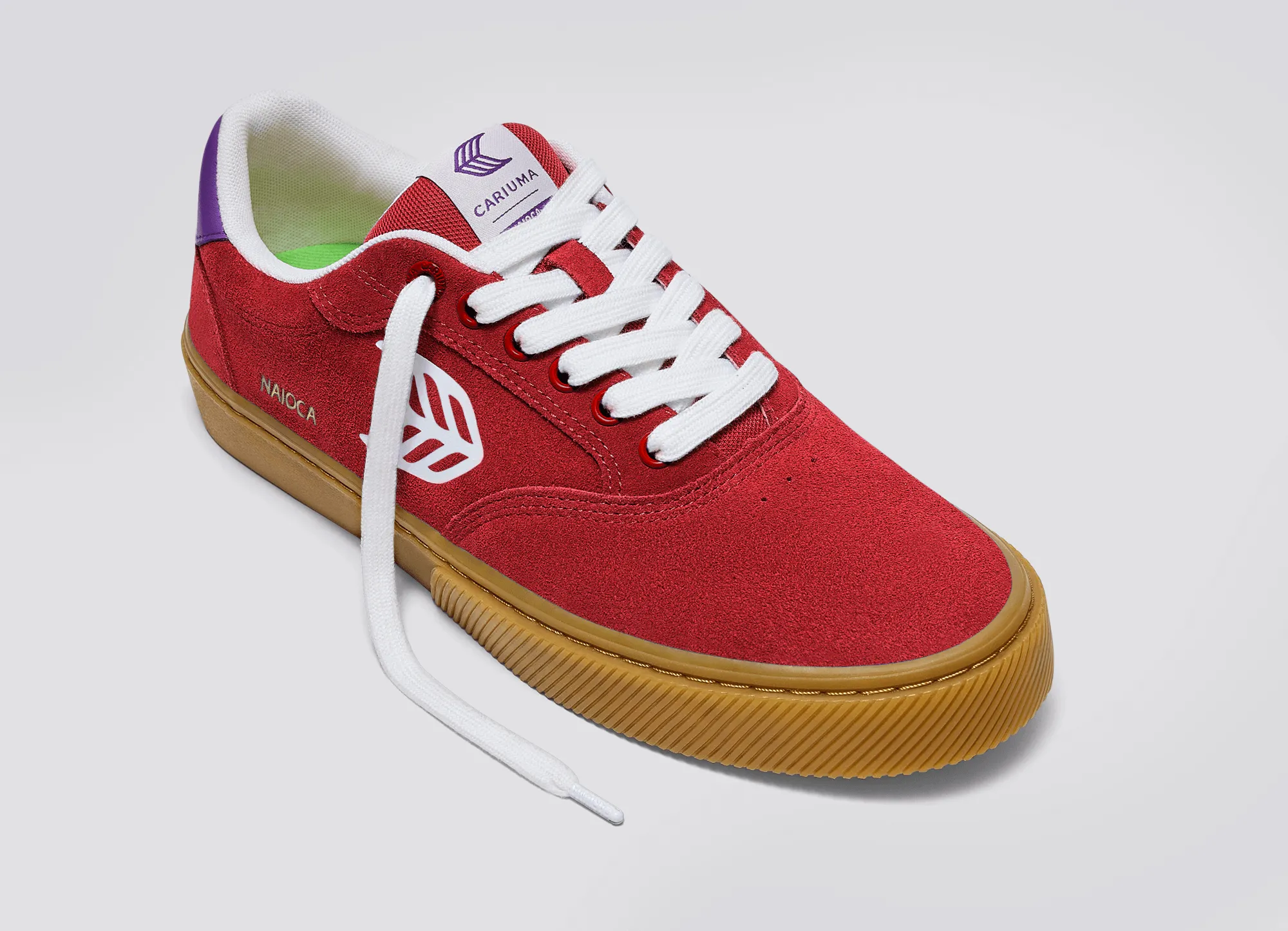 NAIOCA Gum Samba Red Ivory Logo Purple Sneaker Women sold by Cariuma product image thumbnail 4