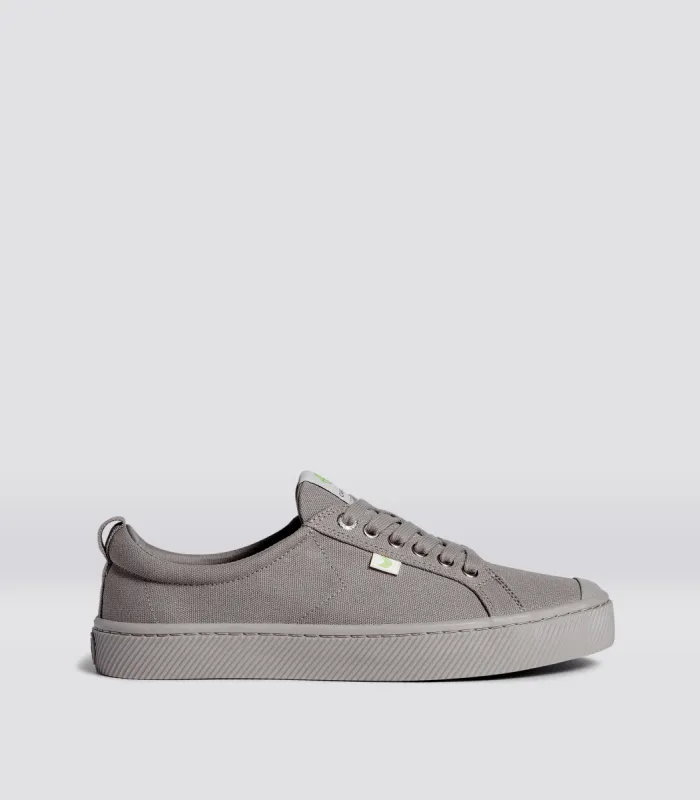 OCA Low All Mystic Grey Canvas Sneaker Men sold by Cariuma