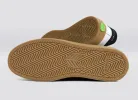 SALVAS Gum White Premium Leather Vintage White Suede Black Logo Sneaker Men sold by Cariuma