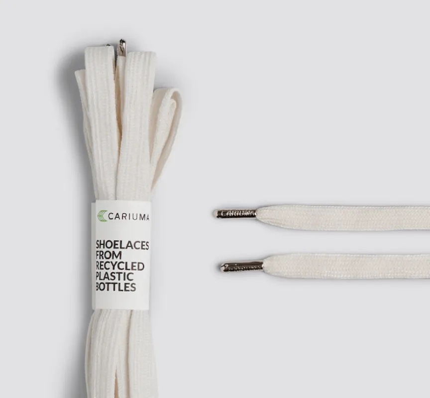 Shoe Lace Skate High Vintage White with H Silver Tip sold by Cariuma