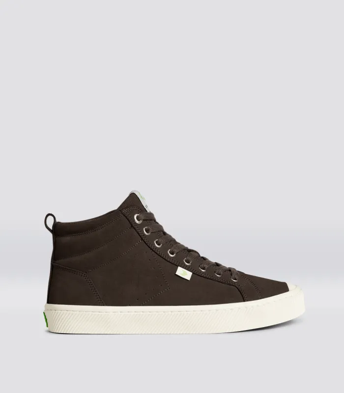 OCA High Dark Brown Suede Sneaker Men sold by Cariuma