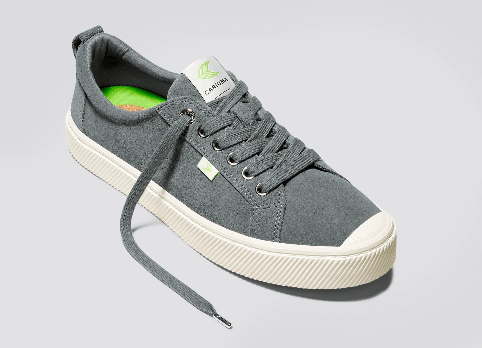 OCA Low Charcoal Grey Suede Sneaker Women sold by Cariuma product image thumbnail 4