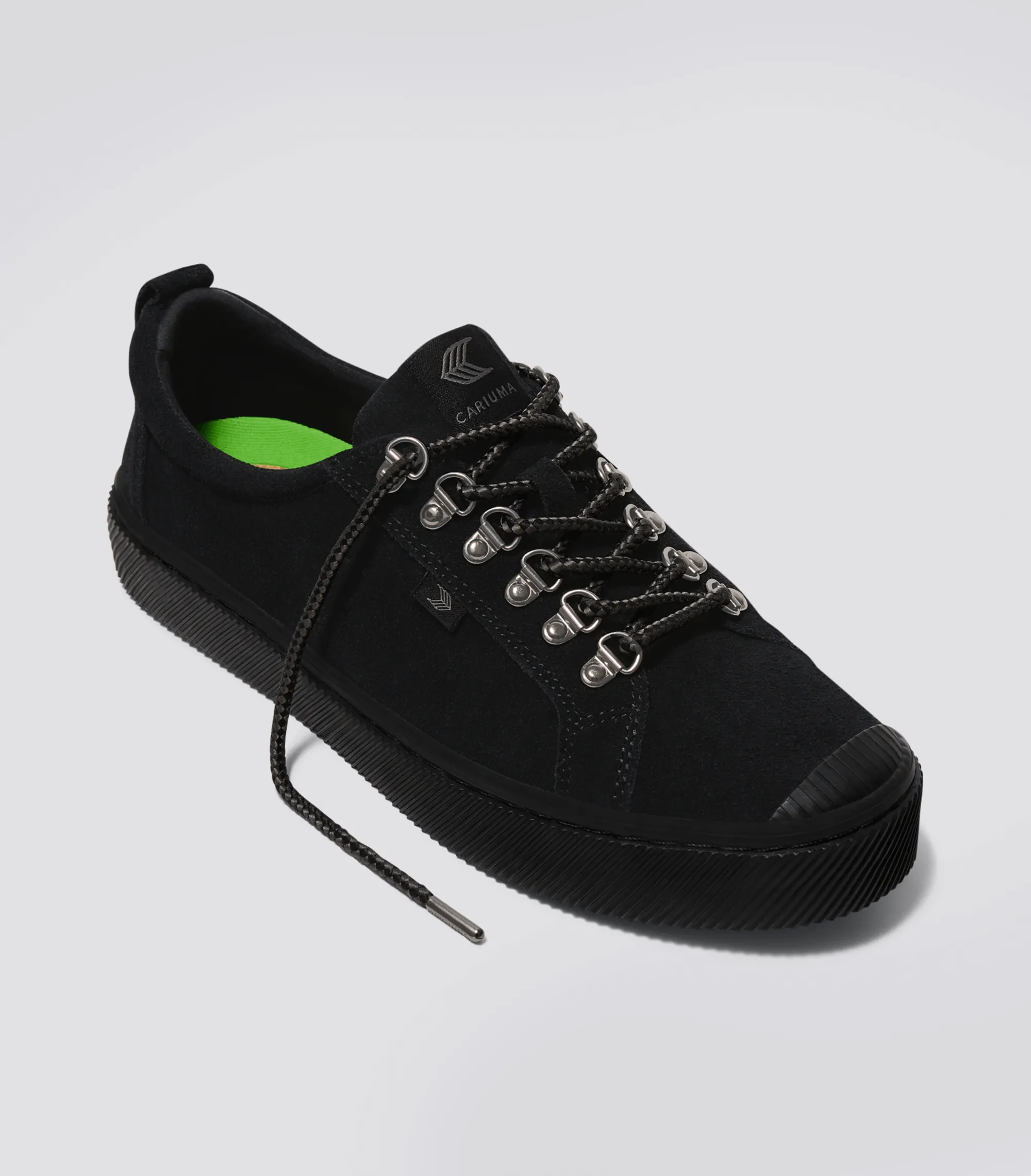 OCA Low Speedhooks All Black Suede Sneaker Women sold by Cariuma product image thumbnail 2