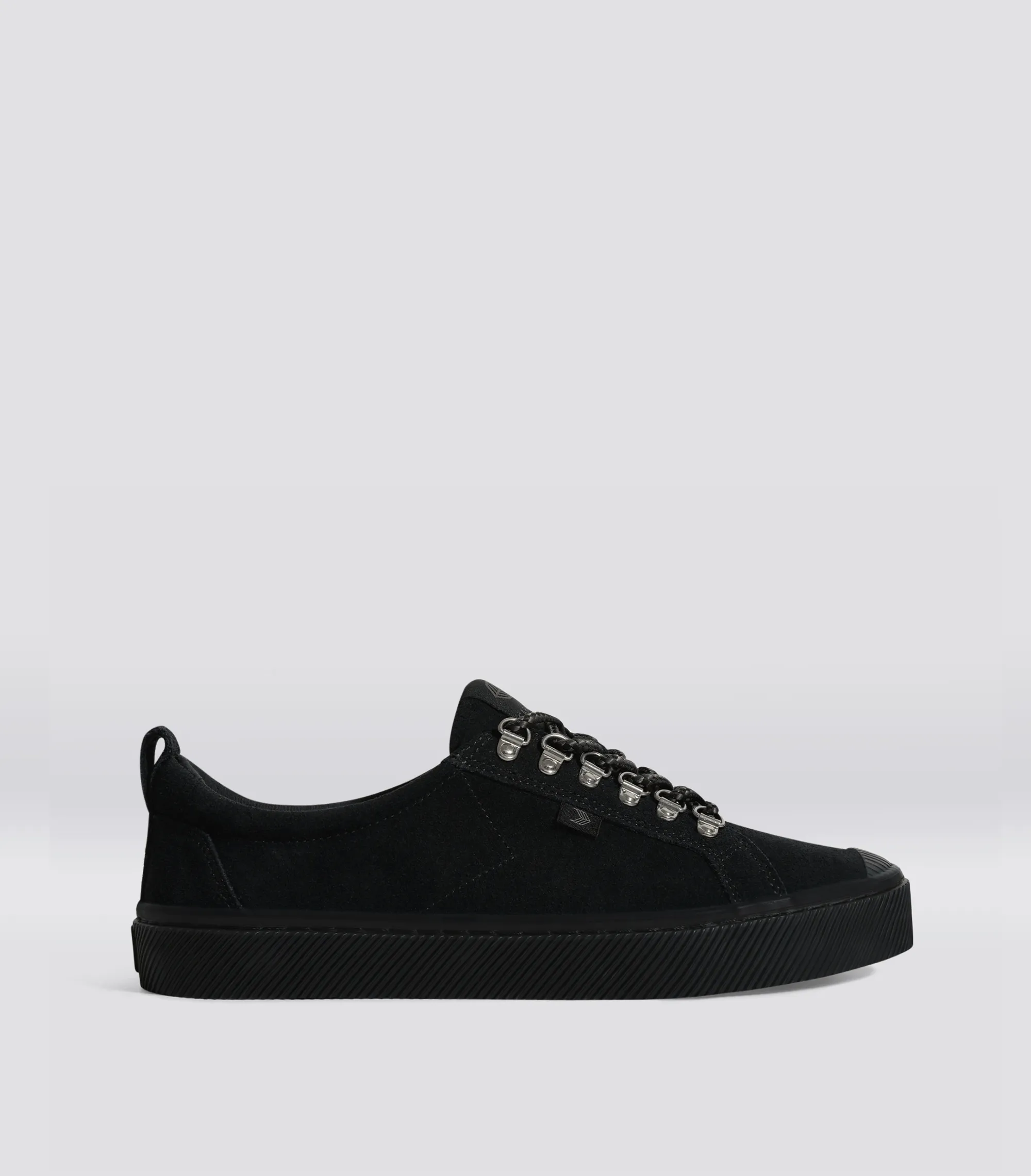 OCA Low Speedhooks All Black Suede Sneaker Women sold by Cariuma
