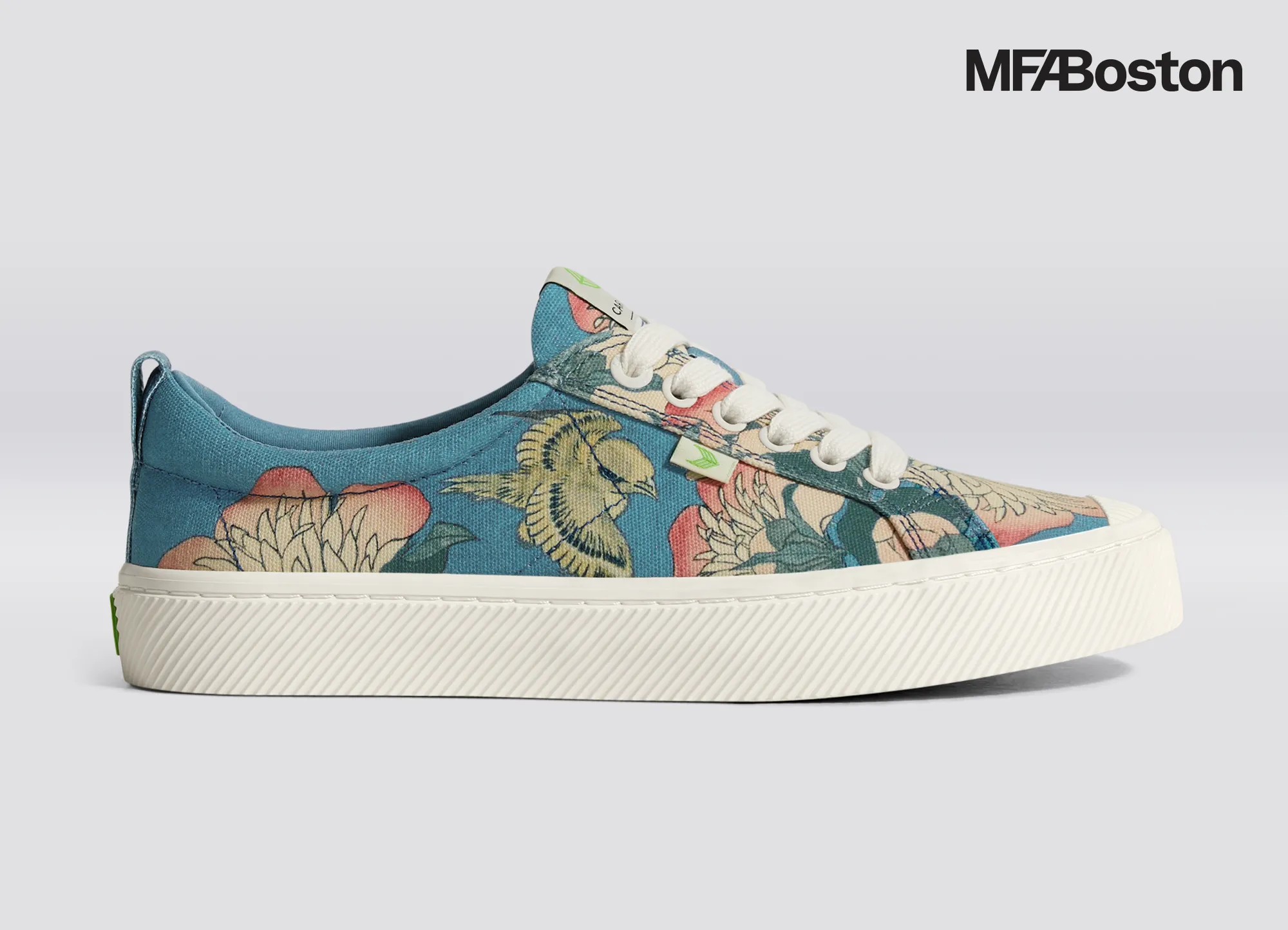 Hokusai OCA Low Peonies and Canary Print Canvas Sneaker Men sold by Cariuma product image thumbnail 3