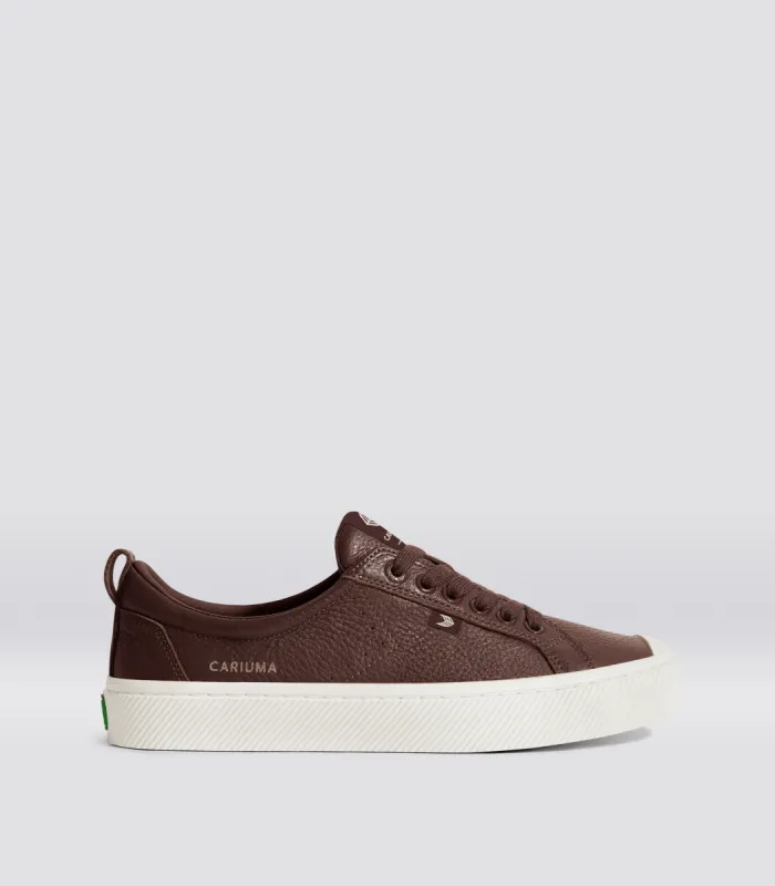 OCA Low Brown Premium Leather Sneaker Women sold by Cariuma