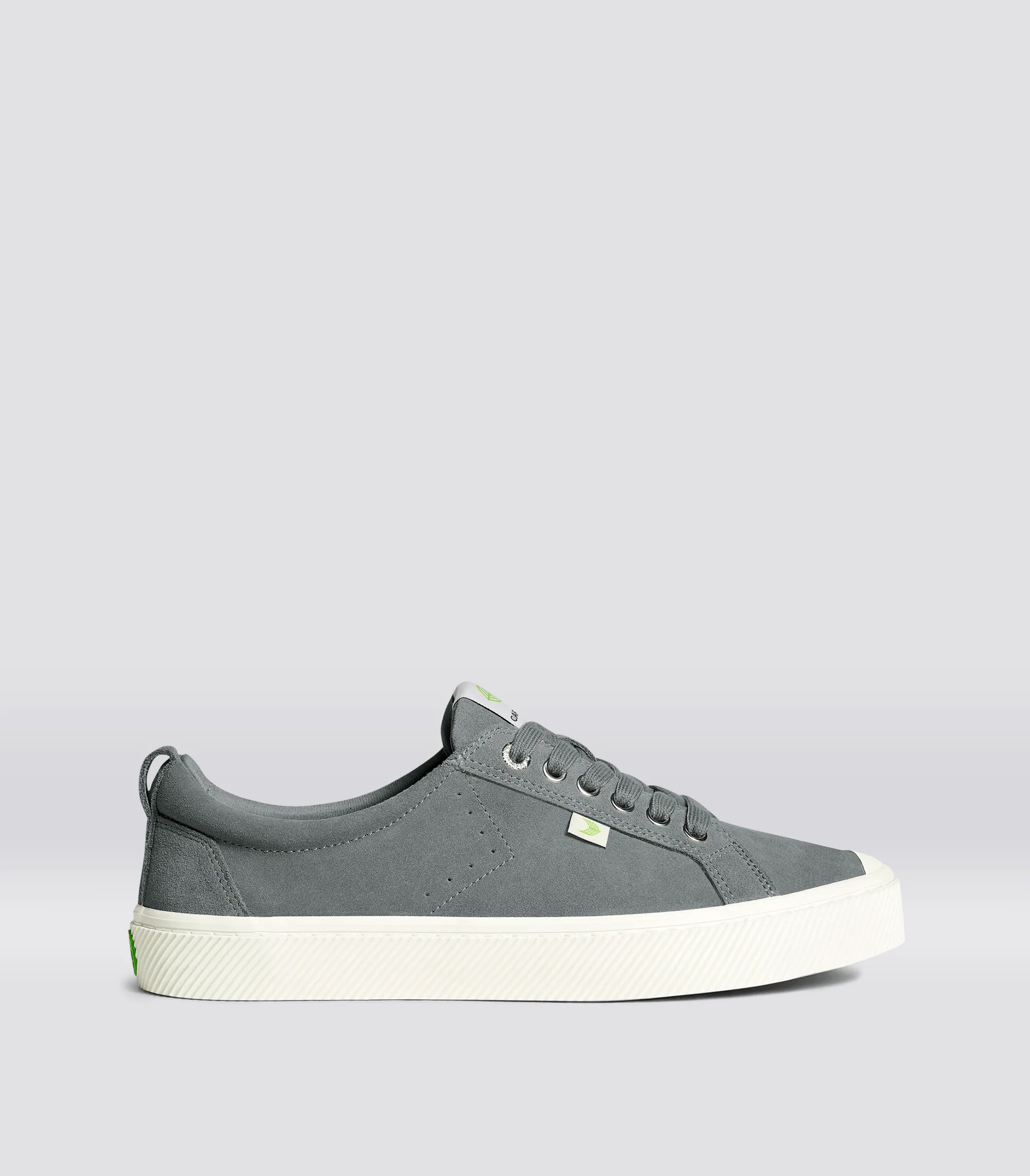 OCA Low Charcoal Grey Suede Sneaker Men sold by Cariuma