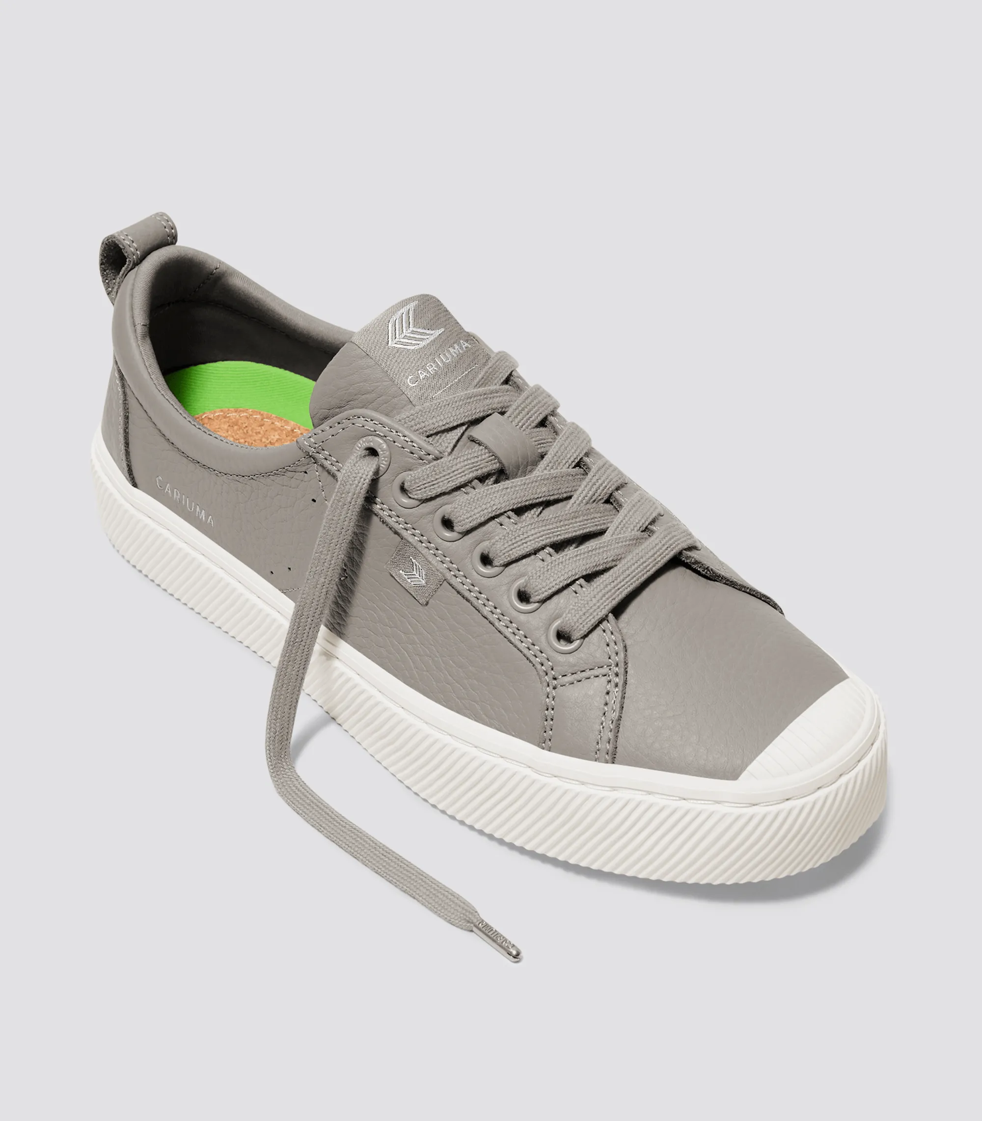 OCA Low Grey Premium Leather Sneaker Women sold by Cariuma product image thumbnail 2