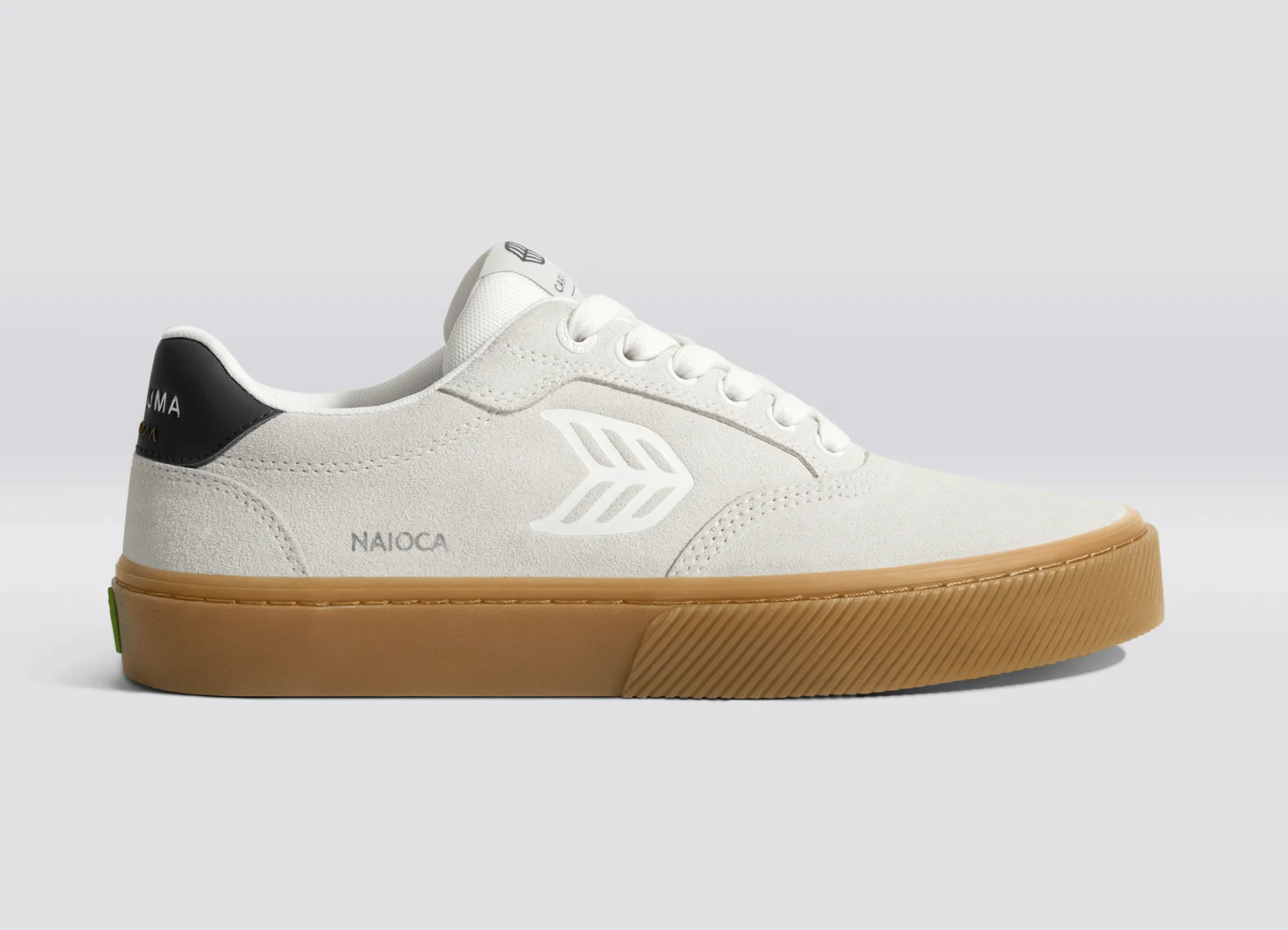 NAIOCA Gum Vintage White Suede Off-White Logo Black Sneaker Women sold by Cariuma product image thumbnail 3