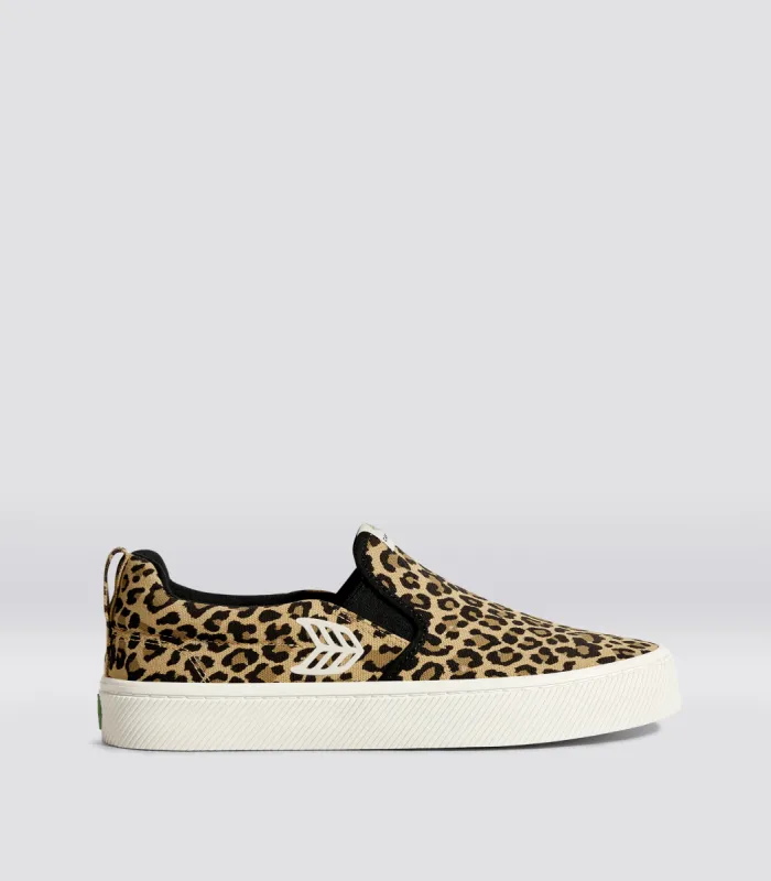 SLIP ON Leopard Print Canvas Sneaker Women sold by Cariuma