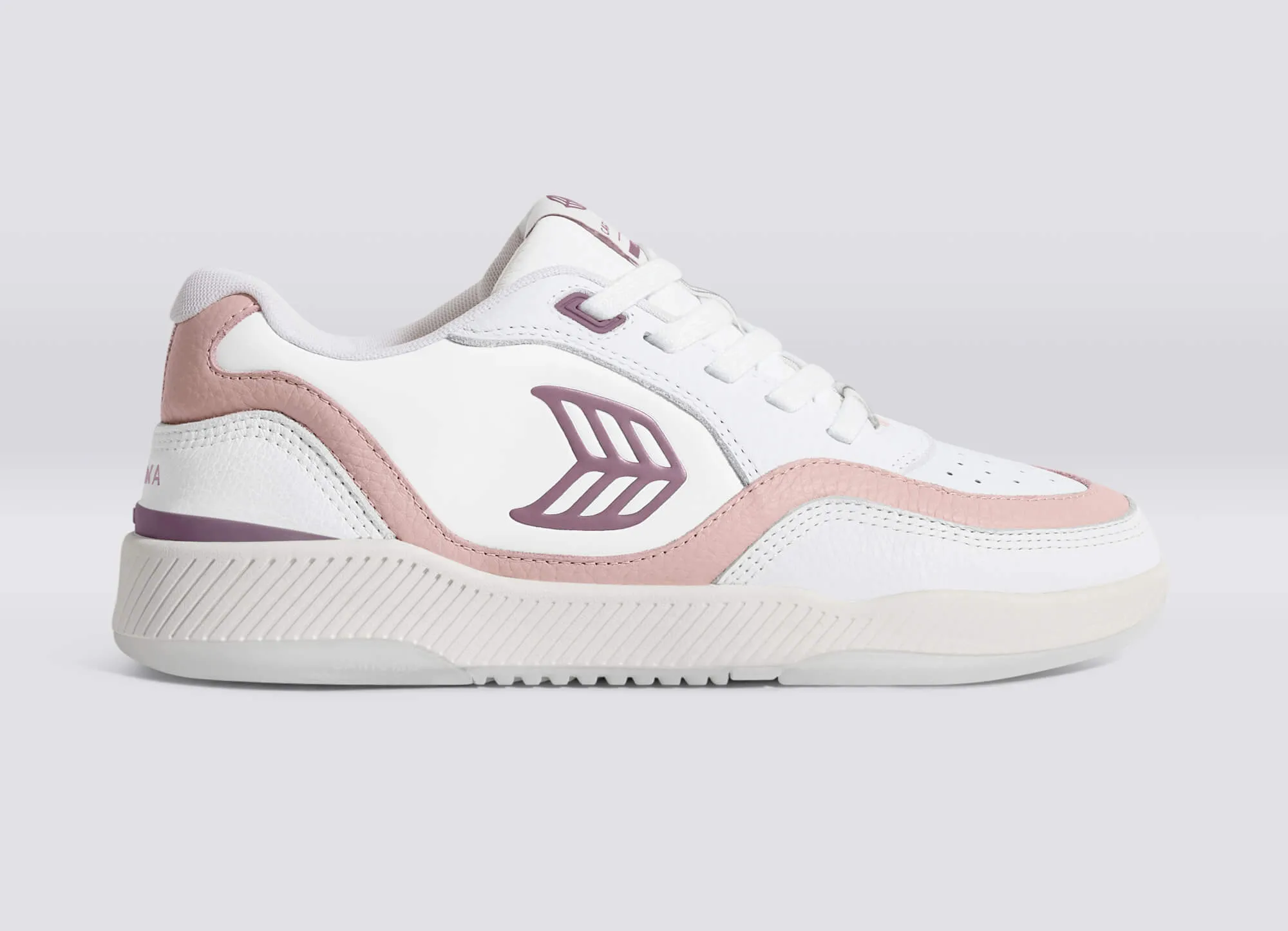 UBA White Premium Leather Dark Rose Logo Sneaker Women sold by Cariuma product image thumbnail 3