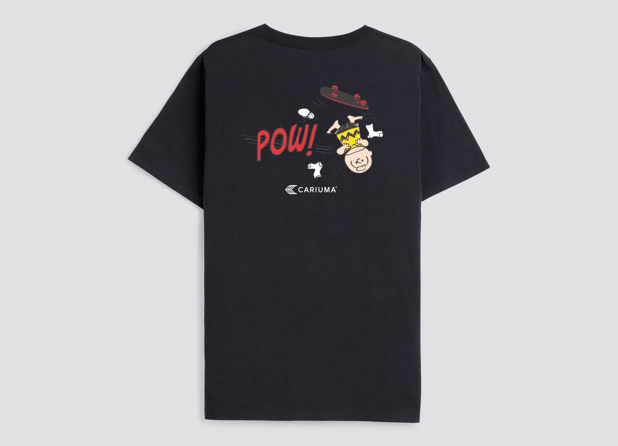 PEANUTS T-Shirt Black Charlie Brown Skate sold by Cariuma product image thumbnail 3