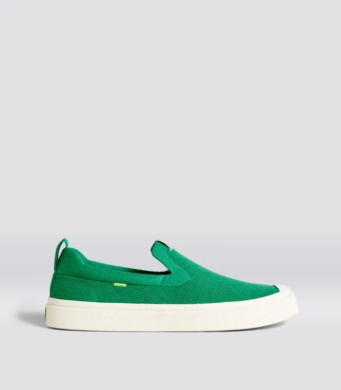 IBI SLIP-ON Green Knit Sneaker Men made by Cariuma
