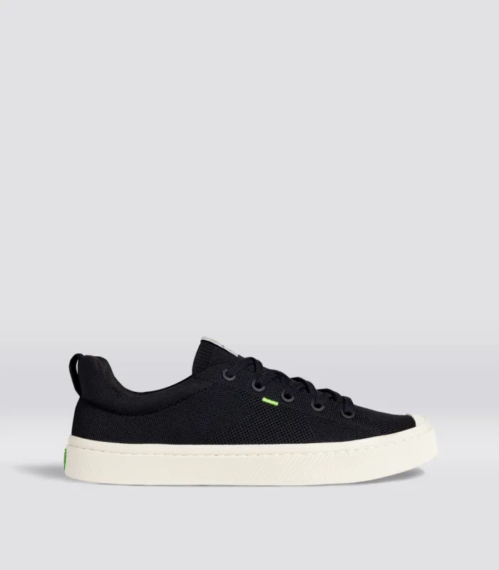IBI Low Black Knit Sneaker Women sold by Cariuma