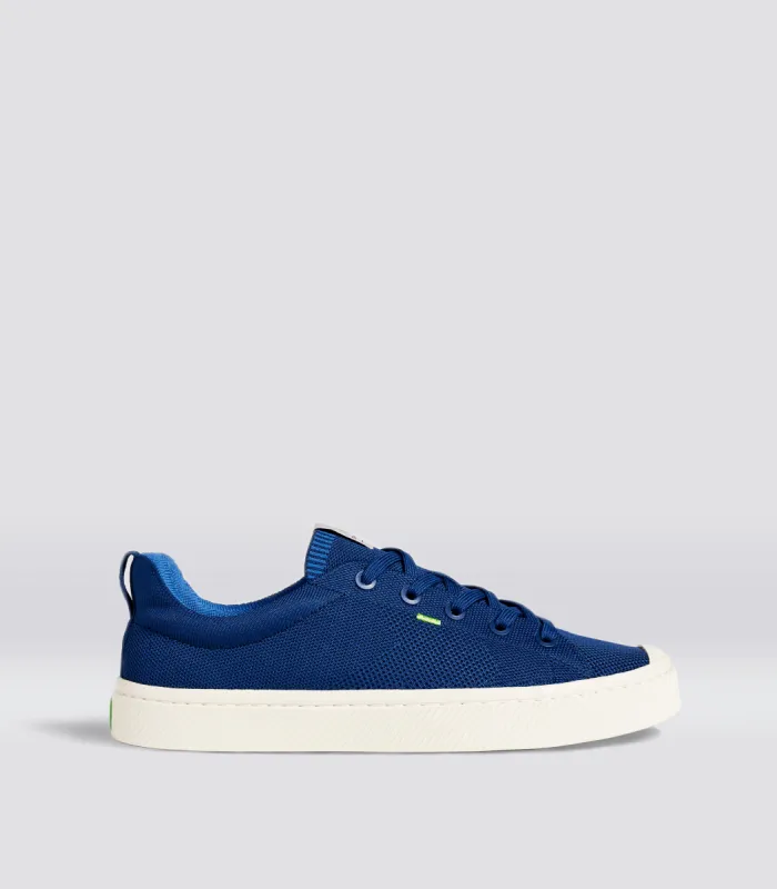 IBI Low Mineral Blue Knit Sneaker Women sold by Cariuma