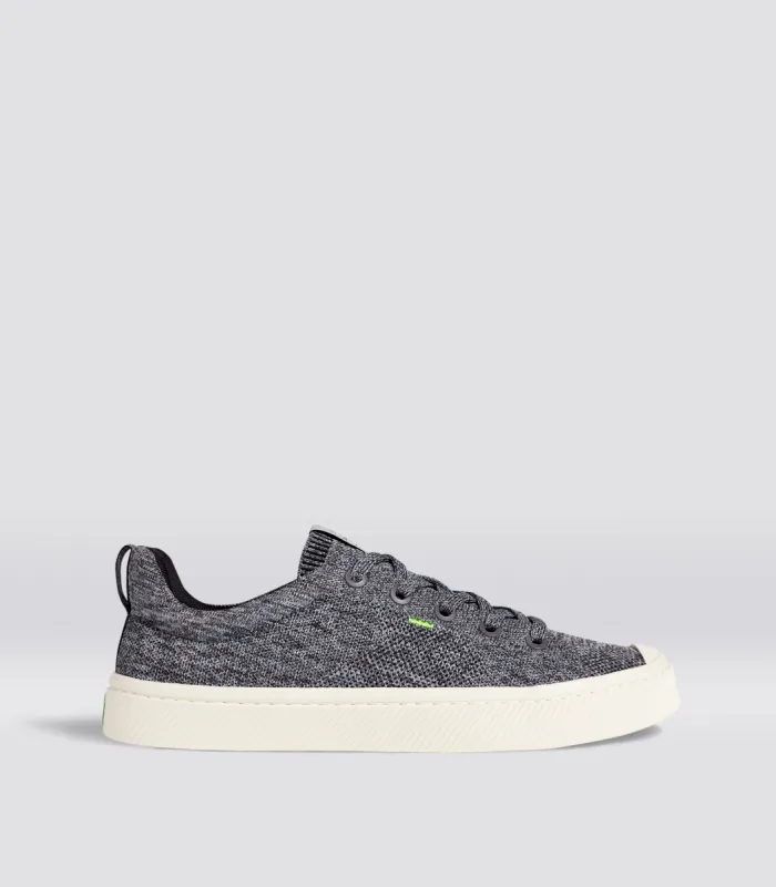 IBI Low Stone Grey Knit Sneaker Men made by Cariuma
