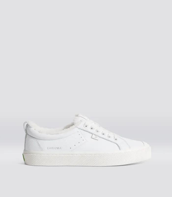 OCA Therma Low White Premium Leather Sneaker Women sold by Cariuma