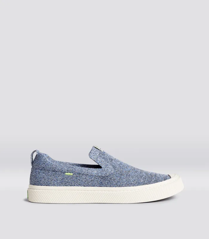 IBI SLIP-ON Stone Blue Knit Sneaker Women sold by Cariuma