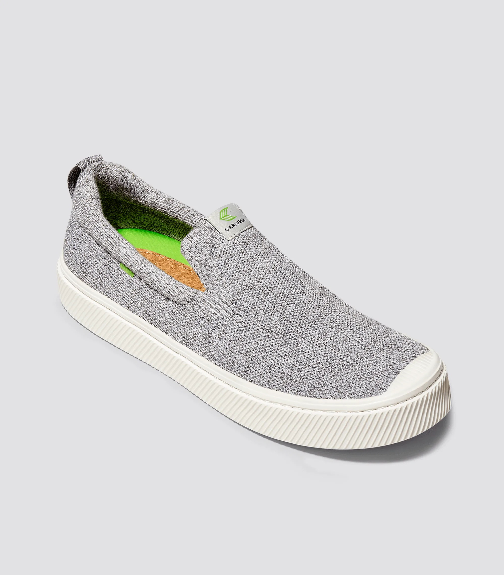 IBI SLIP-ON Stone Light Grey Knit Sneaker Men sold by Cariuma product image thumbnail 2