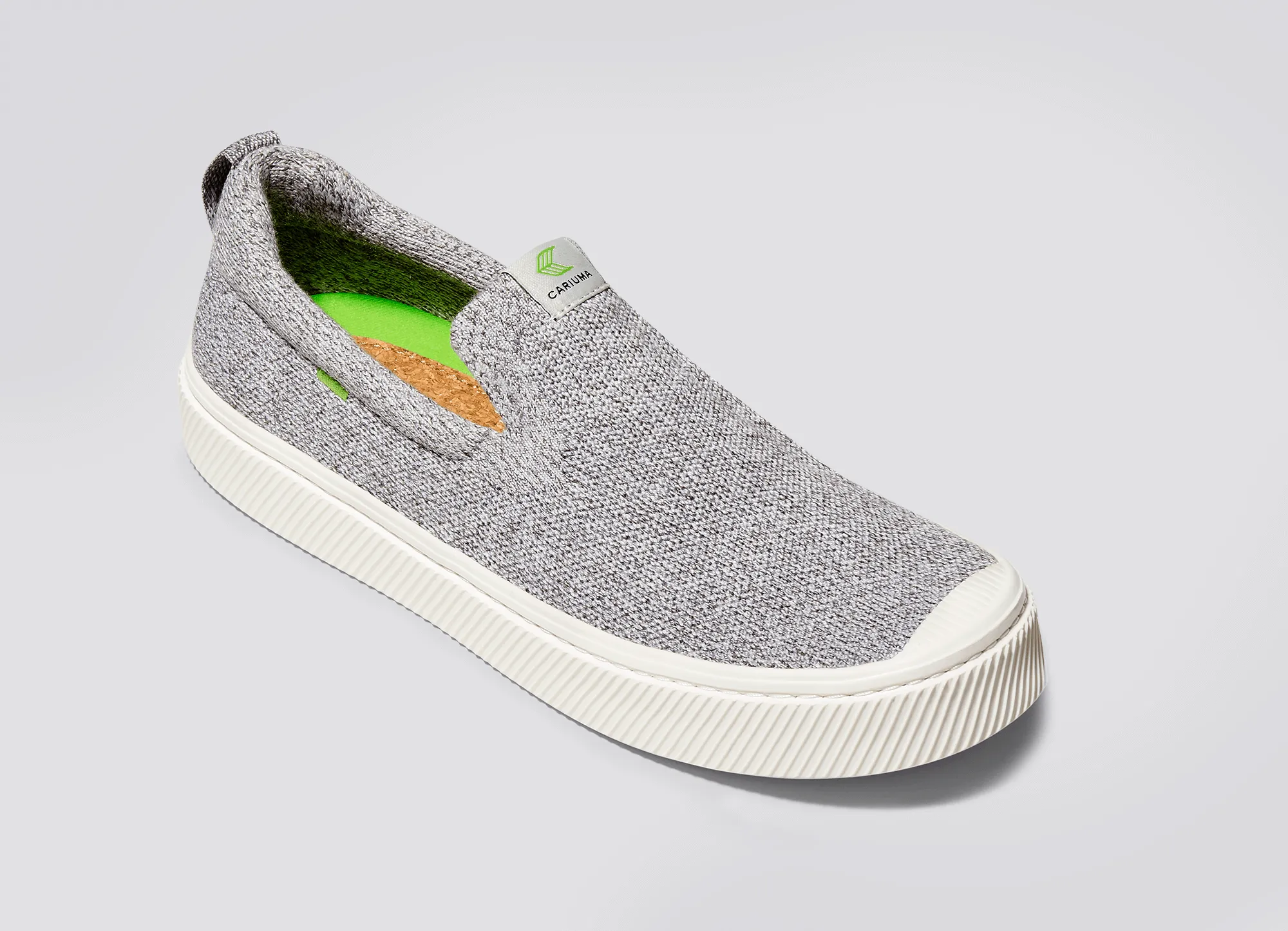 IBI SLIP-ON Stone Light Grey Knit Sneaker Men sold by Cariuma product image thumbnail 4