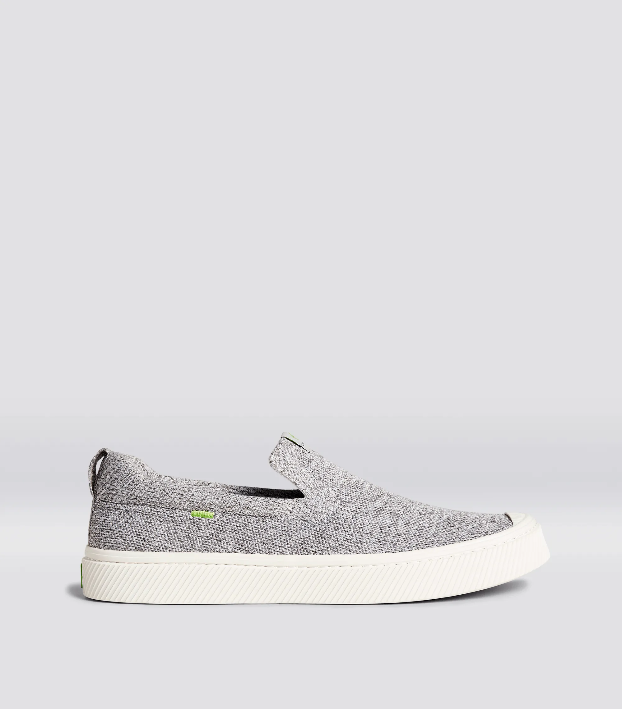 IBI SLIP-ON Stone Light Grey Knit Sneaker Men sold by Cariuma
