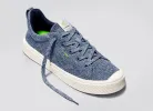 IBI Low Stone Blue Knit Sneaker Women sold by Cariuma