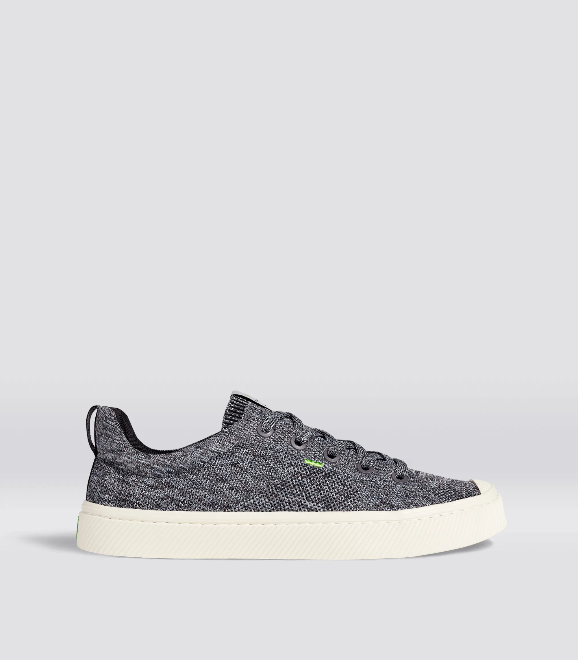 IBI Low Stone Grey Knit Sneaker Women sold by Cariuma
