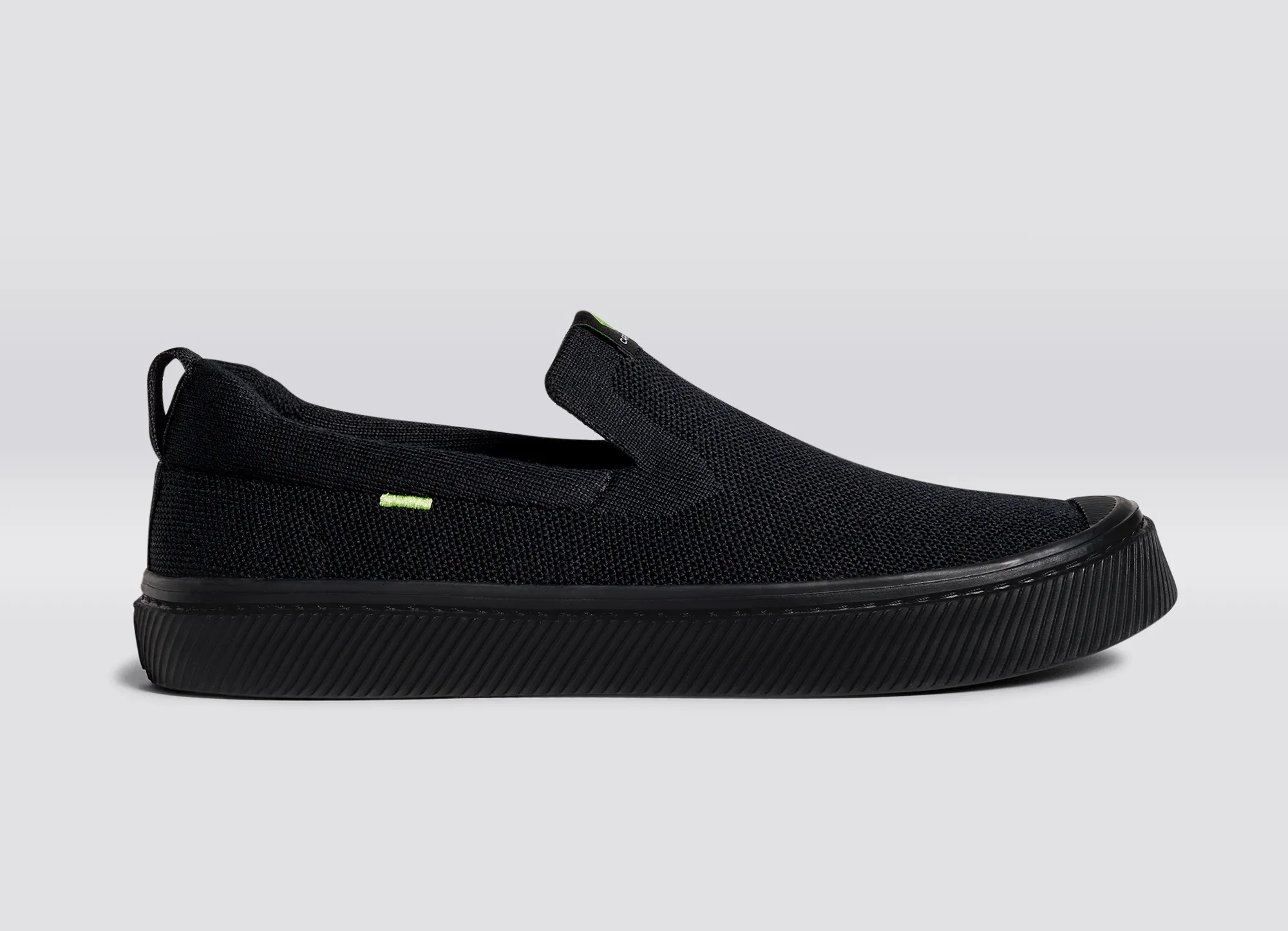 IBI SLIP-ON All Black Knit Sneaker Men sold by Cariuma product image thumbnail 3