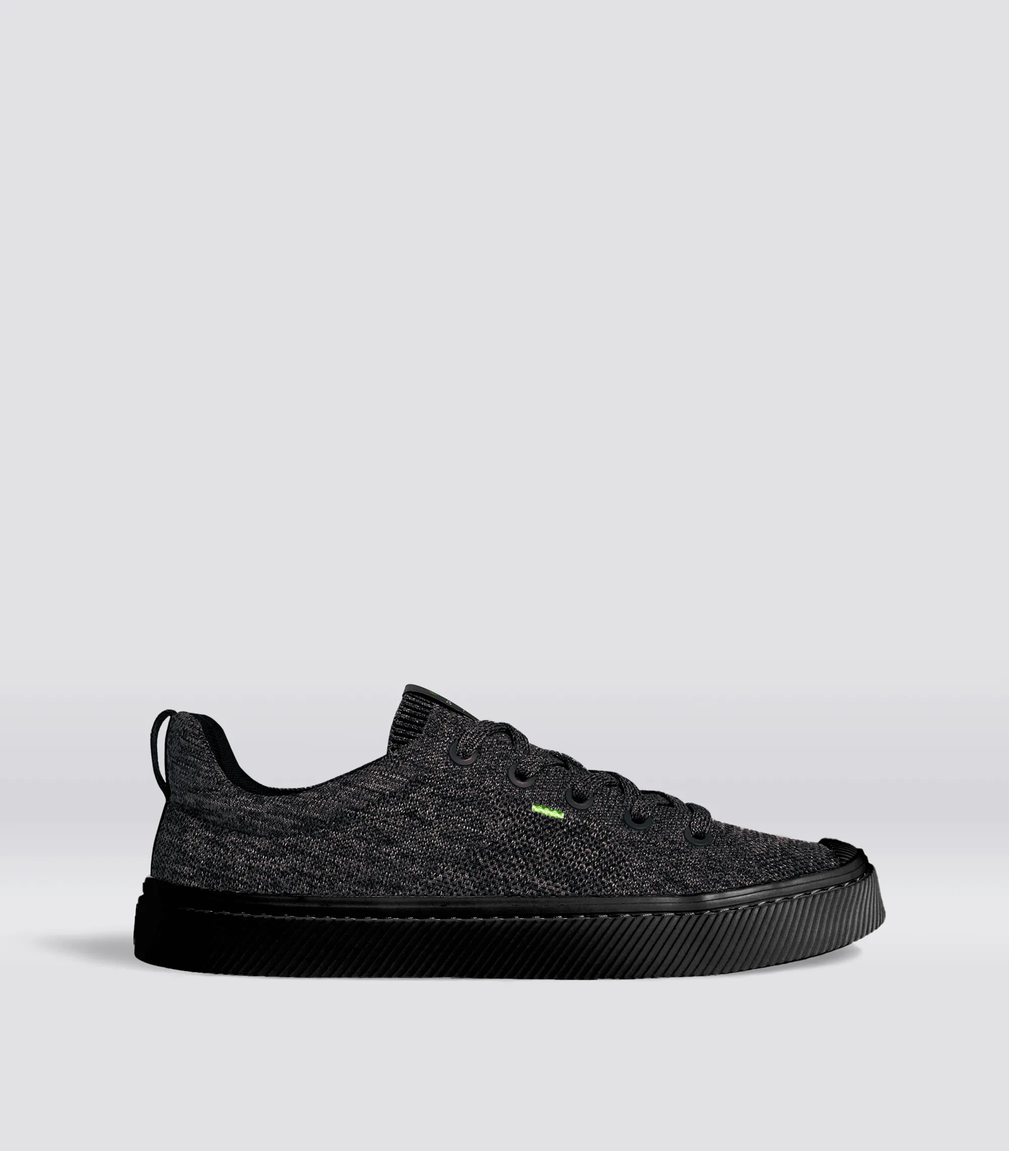 IBI Low Stone Black Knit Sneaker Men sold by Cariuma
