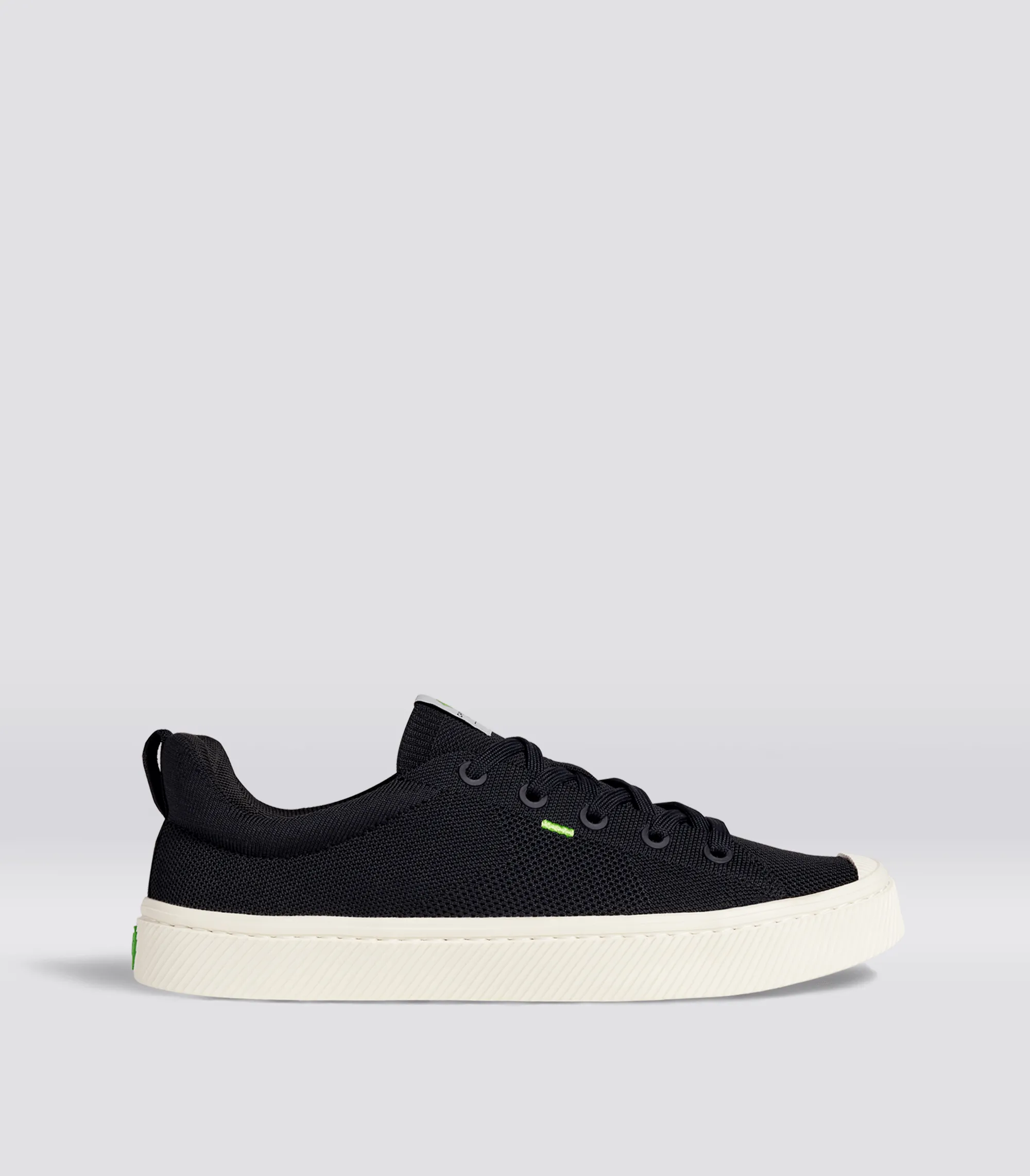 IBI Low Black Knit Sneaker Men sold by Cariuma