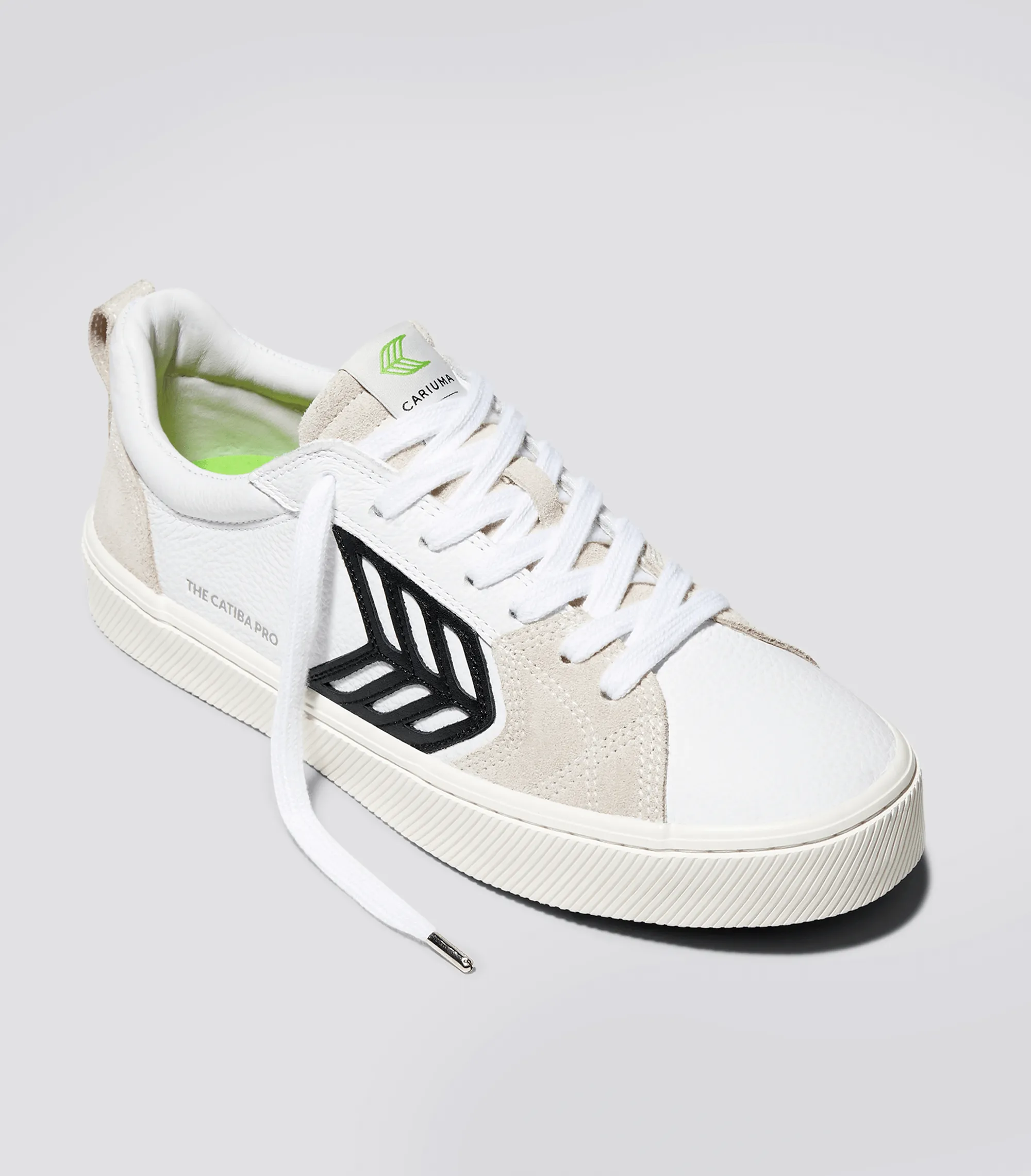 CATIBA PRO Low White Premium Leather Vintage White Suede Sneaker Men sold by Cariuma product image thumbnail 2